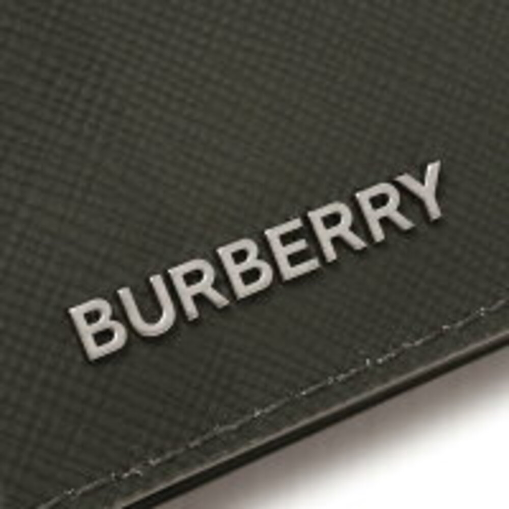 Burberry Black Check Black Gray Wallet Long Cavendish - Picture 3 of 5